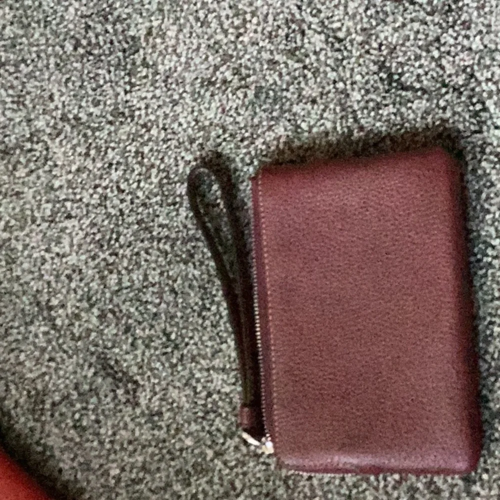 Coach Dual-Tone Wristlet in Brown and Red - Picture 4 of 10